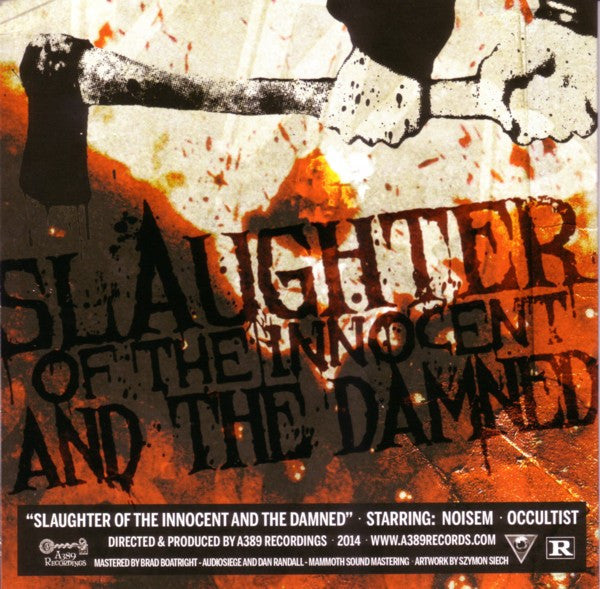 Noisem / Occultist : Slaughter Of The Innocent And The Damned (7", Red)