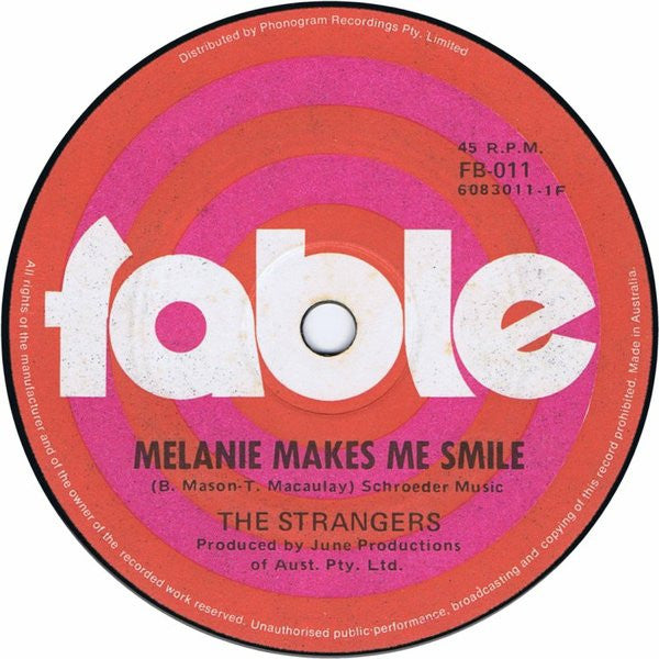 The Strangers (14) : Melanie Makes Me Smile (7&quot;, Single)