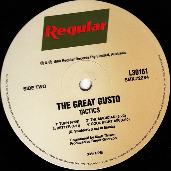 Tactics : The Great Gusto (LP, Album)