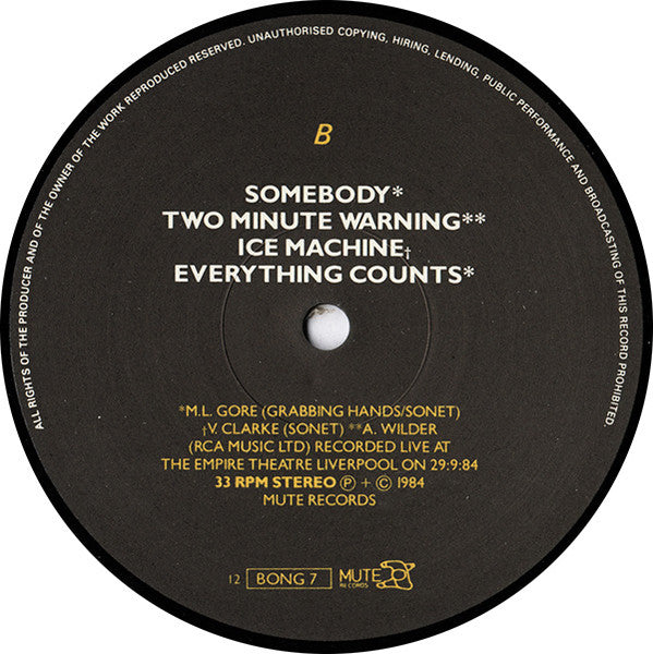 Depeche Mode : Blasphemous Rumours (12", Single, MPO)