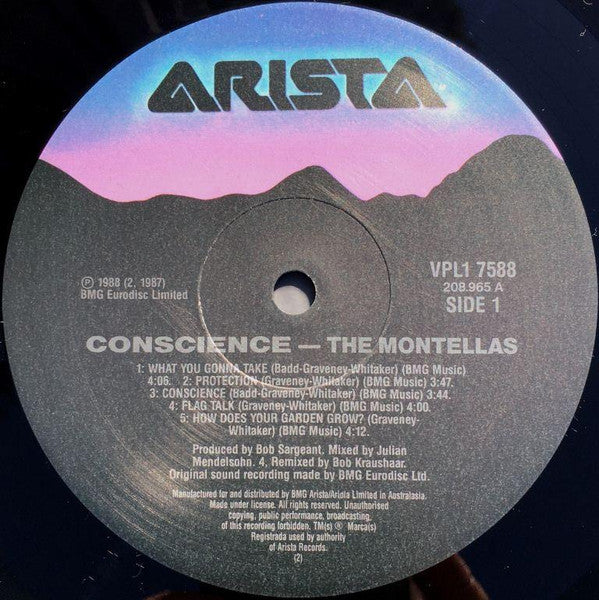 The Montellas : Conscience (LP, Album, Gat)