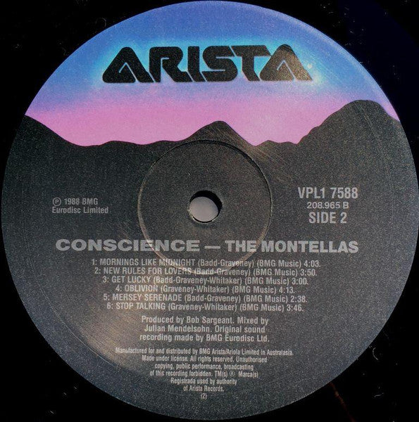 The Montellas : Conscience (LP, Album, Gat)