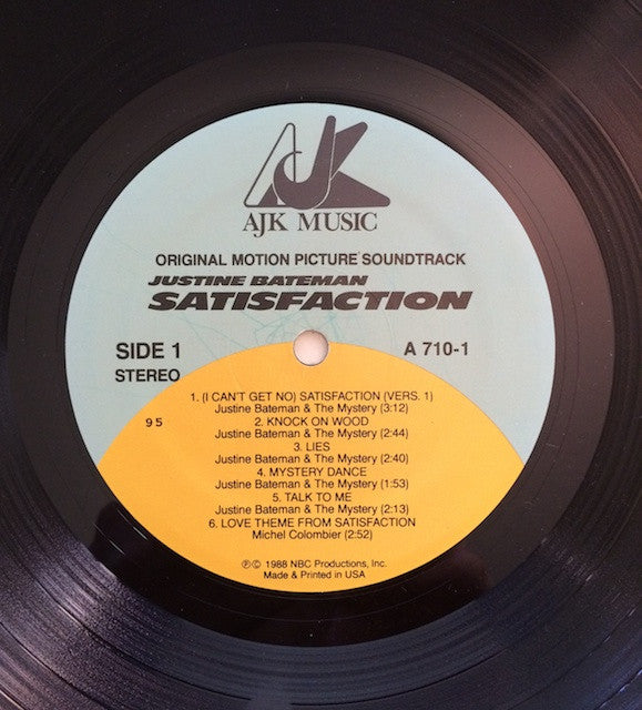 Justine Bateman : Satisfaction: Original Motion Picture Soundtrack (LP)