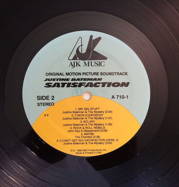Justine Bateman : Satisfaction: Original Motion Picture Soundtrack (LP)