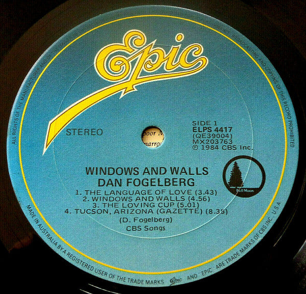 Dan Fogelberg : Windows And Walls (LP, Album)