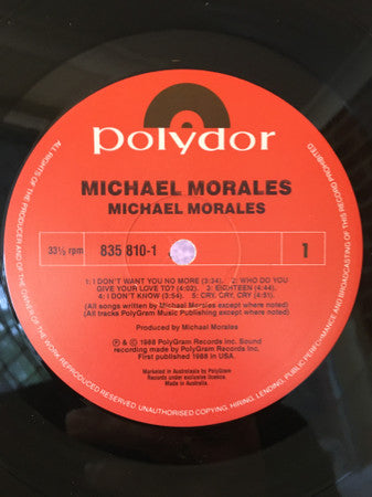 Michael Morales : Michael Morales (LP, Album)