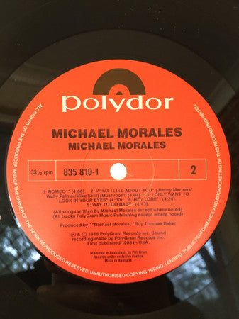 Michael Morales : Michael Morales (LP, Album)