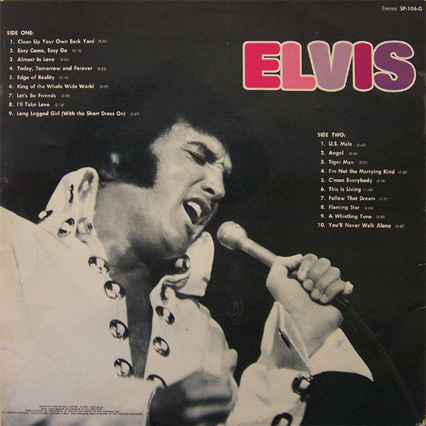 Elvis Presley : Elvis (LP, Comp, Gat)