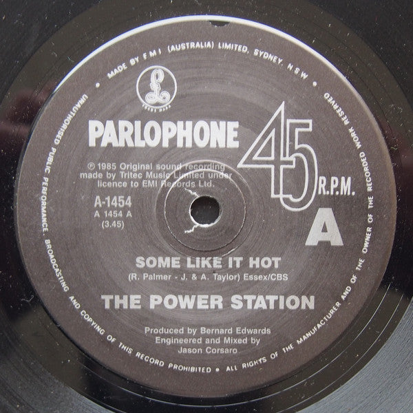The Power Station : Some Like It Hot / The Heat Is On (7")