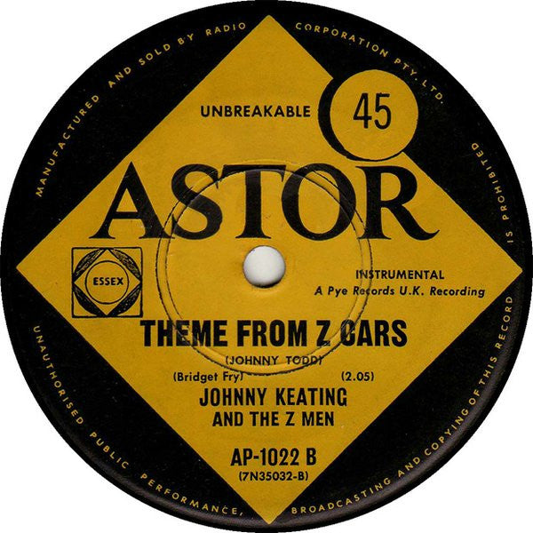 Johnny Keating And The Z-Men : Lost Patrol (7", Single)