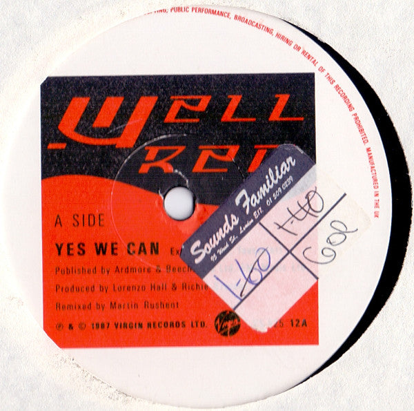 Well Red : Yes We Can (12")