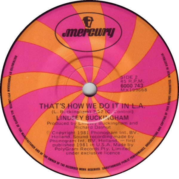 Lindsey Buckingham : Trouble (7", Single)