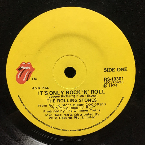 The Rolling Stones : It's Only Rock'n Roll (7", Single)