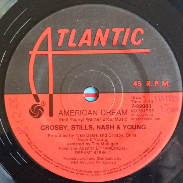 Crosby, Stills, Nash & Young : American Dream (7", Single)