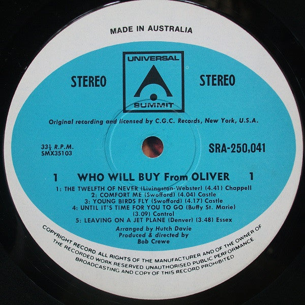 Oliver (6) : Who Will Buy From Oliver (LP, Comp)