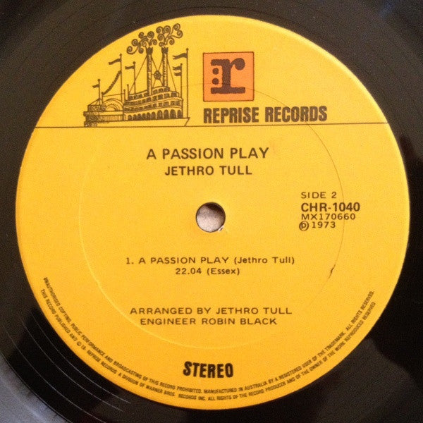 Jethro Tull : A Passion Play (LP, Album, Gat)