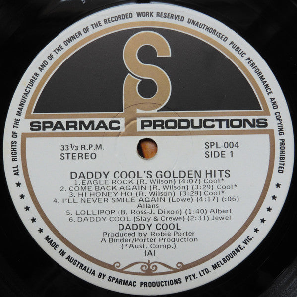 Daddy Cool (5) : Golden Hits (LP, Comp, Gat)
