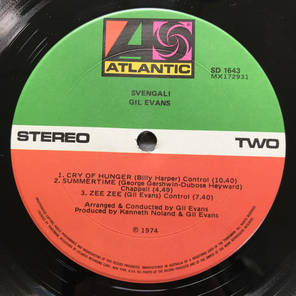 Gil Evans : Svengali (LP, Album)