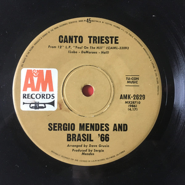 Sérgio Mendes & Brasil '66 : Scarborough Fair / Canto Triste (7", Single)