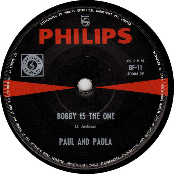 Paul & Paula : Hey Paula / Bobby Is The One (7", Single)