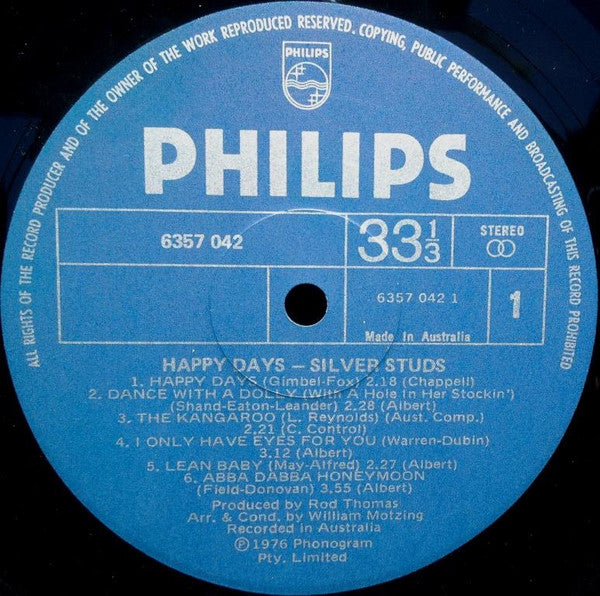 Silver Studs : Happy Days (LP, Album)