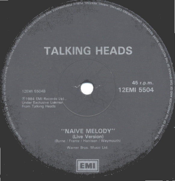 Talking Heads : Slippery People (12", Single)