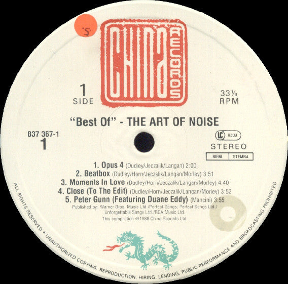 The Art Of Noise : The Best Of The Art Of Noise (LP, Comp)