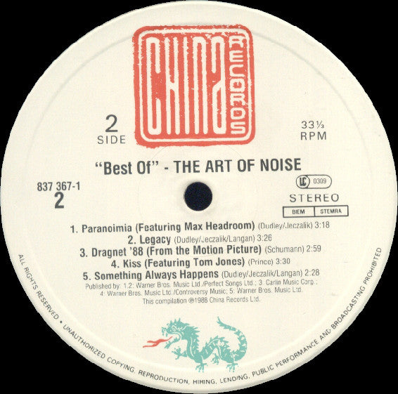 The Art Of Noise : The Best Of The Art Of Noise (LP, Comp)