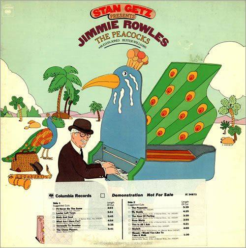 Stan Getz Presents Jimmie Rowles* : The Peacocks (LP, Album, Promo)