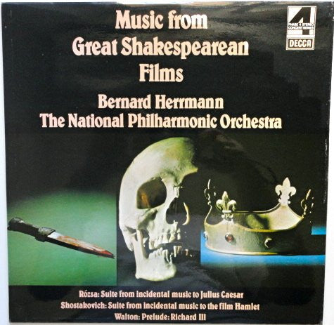 Bernard Herrmann, National Philharmonic Orchestra : Music From Great Shakespearean Films (LP, Album)