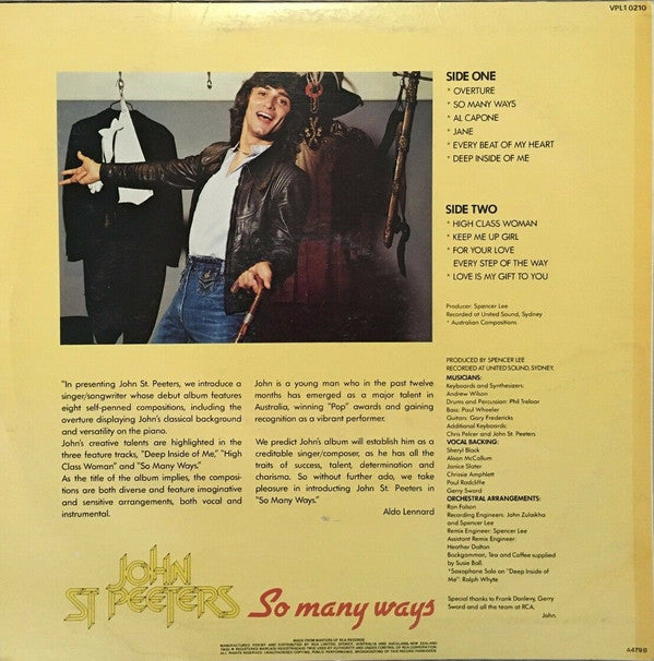 John St. Peeters : So Many Ways (LP)