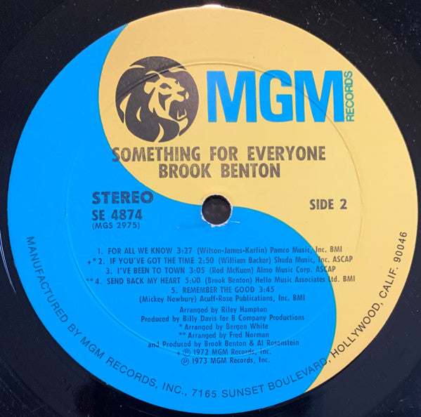 Brook Benton : Something For Everyone (LP, Album)