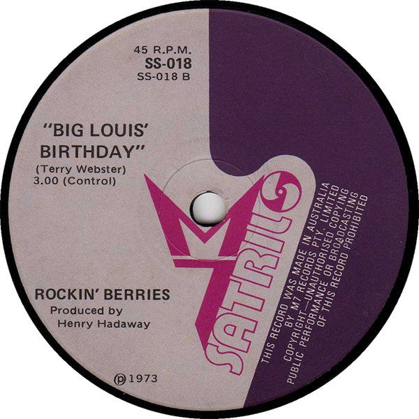 Rockin' Berries* : Day To Day (7", Single)