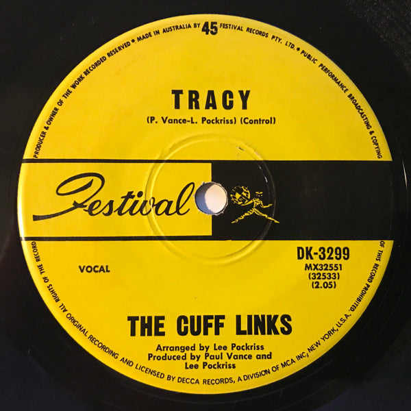 The Cuff Links : Tracy (7&quot;, Single)