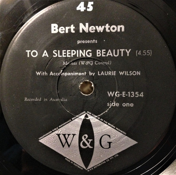 Bert Newton : To A Sleeping Beauty / The White Magnolia Tree (7", Single)