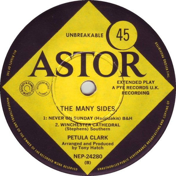 Petula Clark : The Many Faces Of Petula Clark (7", EP)