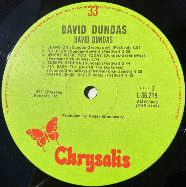 David Dundas : David Dundas (LP, Album)