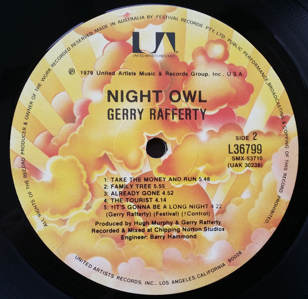 Gerry Rafferty : Night Owl (LP, Album)