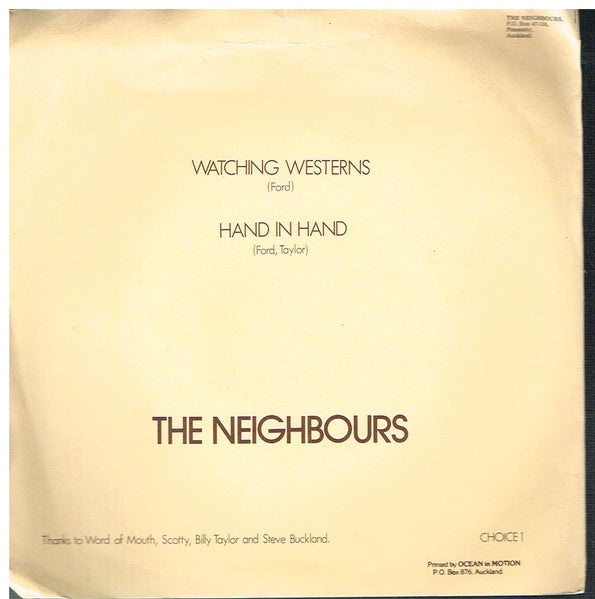 The Neighbours : Watching Westerns (7")