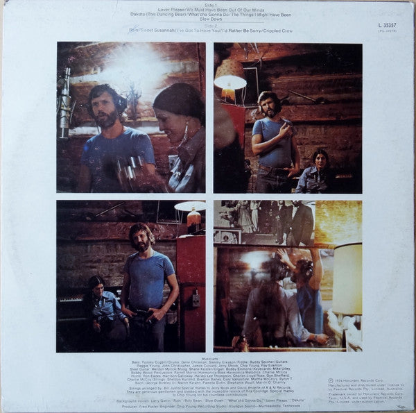 Kris Kristofferson & Rita Coolidge : Kris & Rita Breakaway (LP, Album)