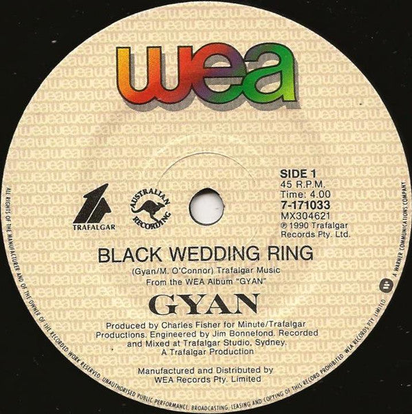 Gyan : Black Wedding Ring (7", Single)