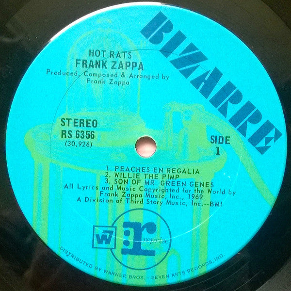 Frank Zappa : Hot Rats (LP, Album, San)