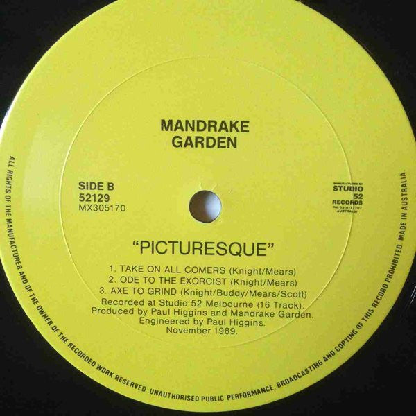 Mandrake Garden : Picturesque (12")