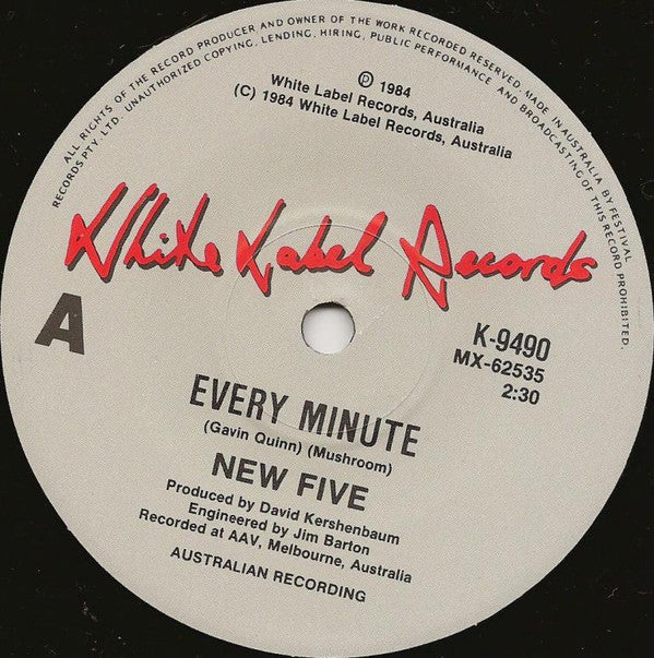 New Five : Every Minute (7", Single, Pic)