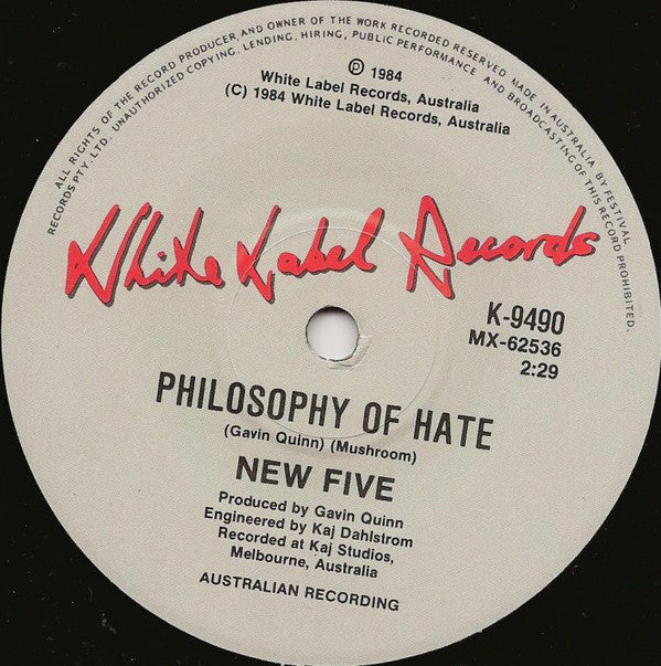 New Five : Every Minute (7", Single, Pic)