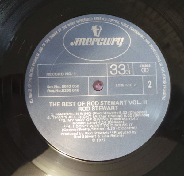 Rod Stewart : The Best Of Rod Stewart Vol. 2 (2xLP, Comp)