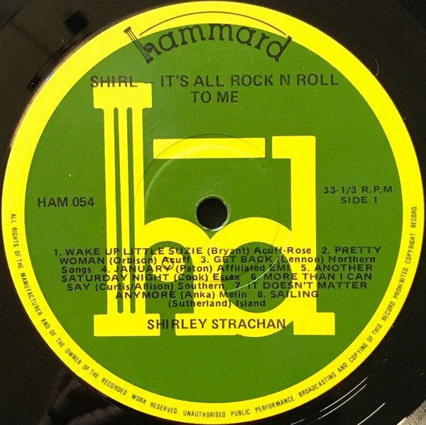 Graeme Strachan : It's All Rock 'N' Roll To Me (LP, Album)