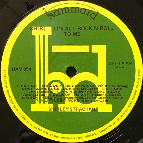 Graeme Strachan : It's All Rock 'N' Roll To Me (LP, Album)