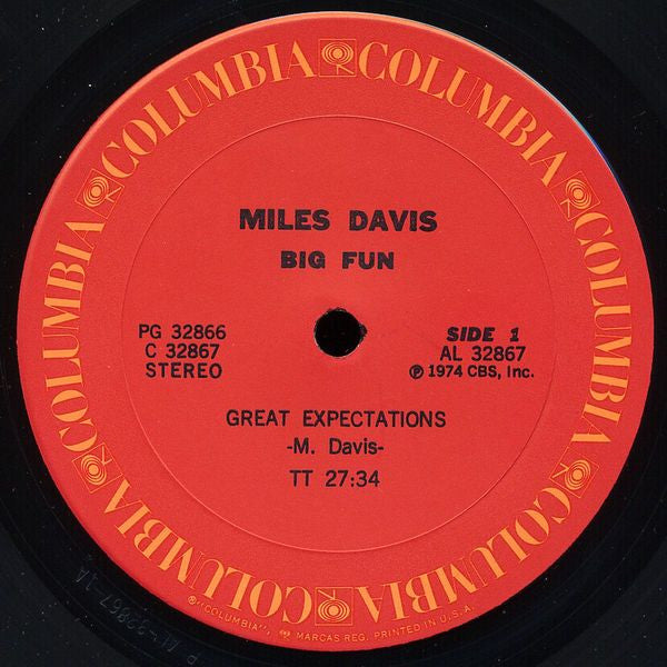 Buy Miles Davis : Big Fun (2xLP, Album, Pit) at DaddyRichRecords online ...