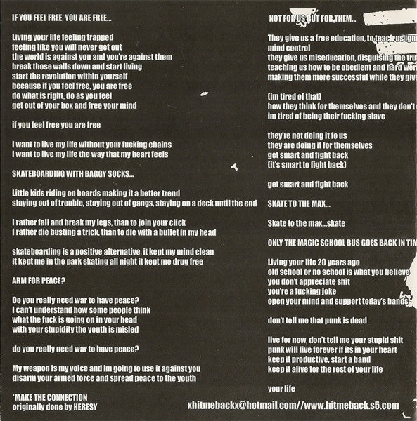 Hit Me Back : Only The Magic School Bus Goes Back In Time! (7")